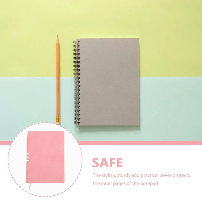 Operitacx Soft Cover Notebook Imitation Leather Business Notepad Decorative Scrapbook