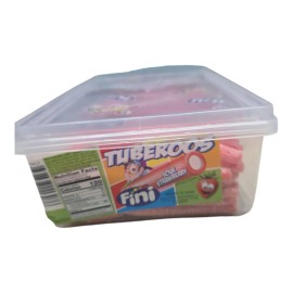 Fini Tuberoos Strawberry Sour Candy Strips 200 Pcs Net Wt 3.5lb