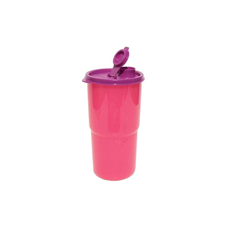 Tupperware ThirstQuake Large Mega Tumbler Travel Cup Pink and Purple