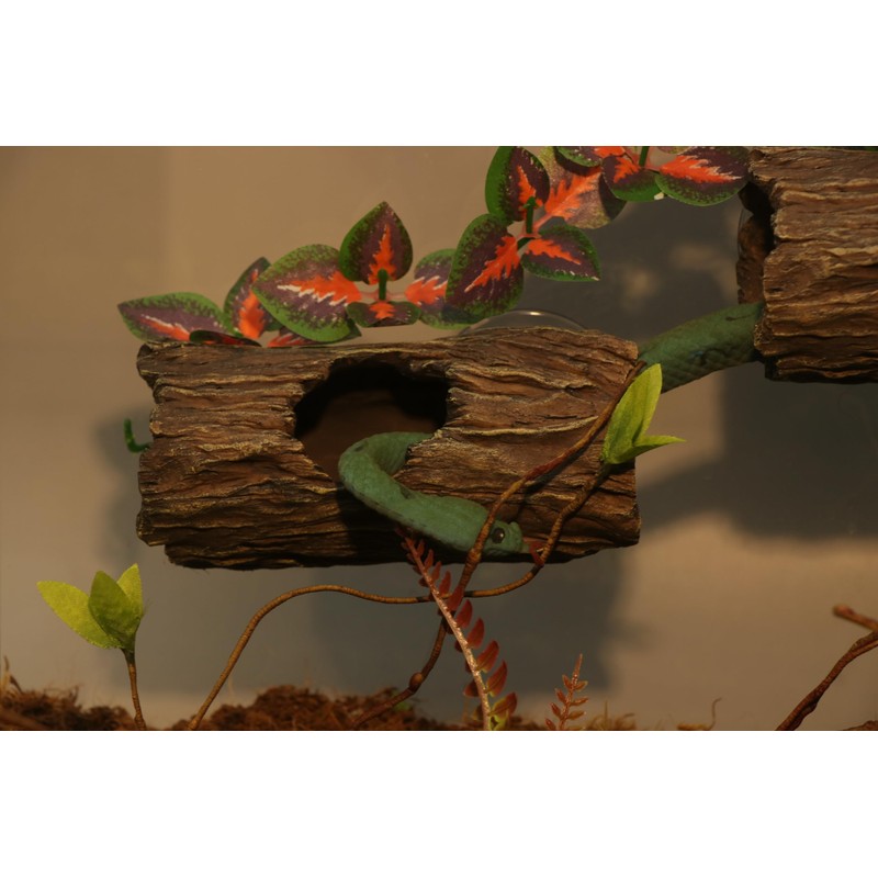AQUA KT Reptile Tree Trunk Hideout Hollow Log Sleeping Cave