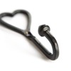 Hammer and Tongs 10x Black 40mm x 100mm Single Heart