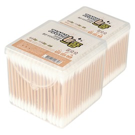 Chrisma Derma Lab Black Multi-Cotton Swabs (4), 200 packs / 크리스마 더마랩 블랙 멀티 면봉 4개 200개입