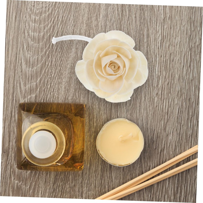 2pcs Camellia Flower Diffuser Sticks Elegant Fragrance Refills with Cotton