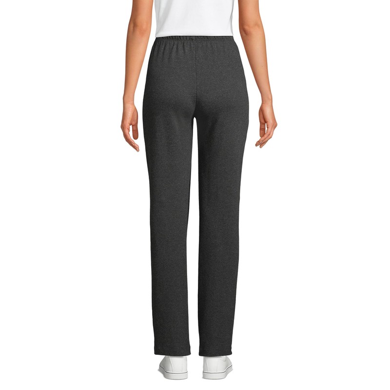 Lands' End Women s Sport Knit Pants Dark Charcoal Heather