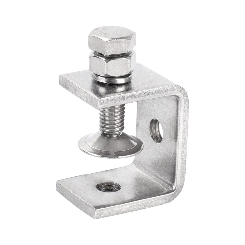 1-1/8” (30 mm) Mini C Clamps Stainless Steel, Small C-Clamp
