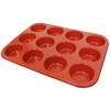 casaWare Ceramic Coated NonStick 12 Cup Muffin Pan (Red Granite)