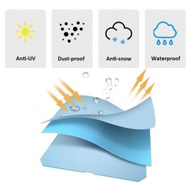 Waterproof BBQ Cover Mayhour Black Large Outdoor Round Gas Grill Cover, UV,Dust,Rip Resistant, Heavy Duty Barbecue Grill Protector for Weber,Brinkmann, Char Broil, Holland and Jenn Air (Round 22Hx30D in)