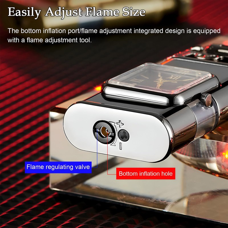 Torch Magic Dual Flame Lighter - Windproof with Visible Fuel