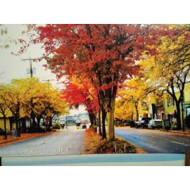 PACIFIC NORTHWEST BEAUTIFUL PHOTO POST CARD DOWNTOWN KINGSTON WASHINGTON