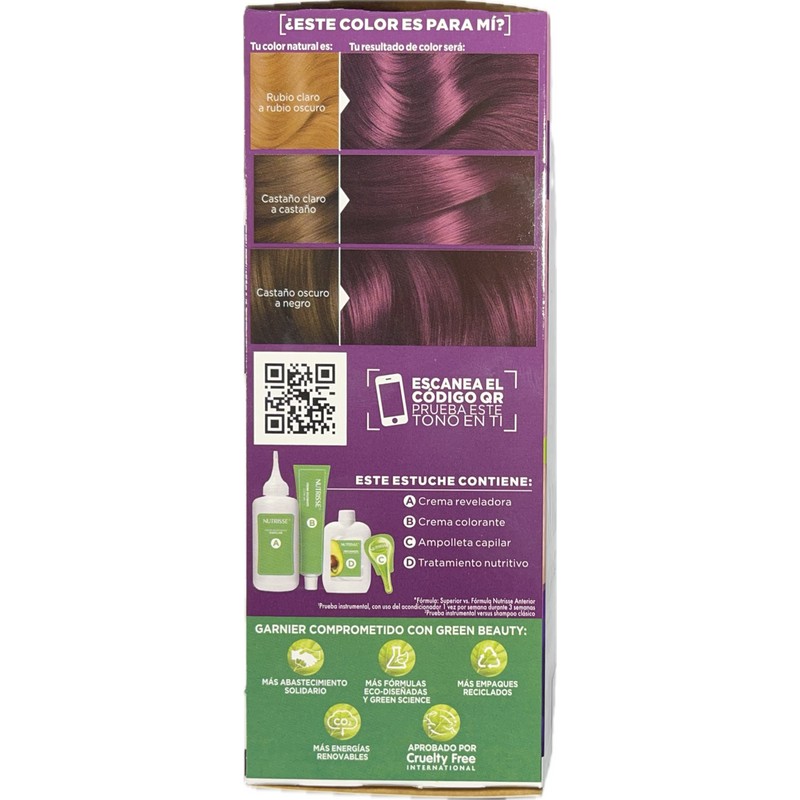 Garnier Hair Dye Nutrisse shade 462, Plum (CIRUELA) Hair Color