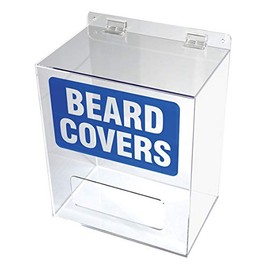 CONDOR30ZE59 Beard Cover Dispenser, Acrylic, Clear