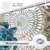 Final Friday Nautical Shower Curtain Teal Sea Turtles Theme Fabric