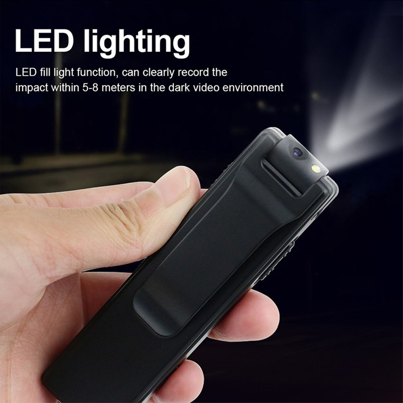 Body Mounted Camera 1080P Clip On USB Rechargeable Pocket Video