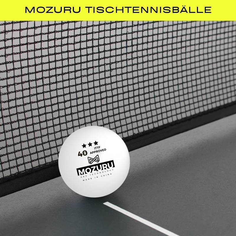 MOZURU - Pack of 6 Professional Table Tennis Balls -