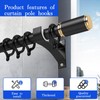 2 Pack Heavy Duty Curtain Pole Brackets – Wall Mounted