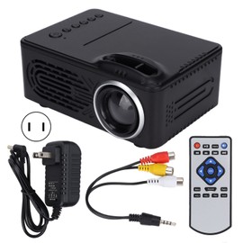 Mini Projector Portable with Audio and Video HD Multimedia Interface Home Theater Projector 100‑240VUS Plug
