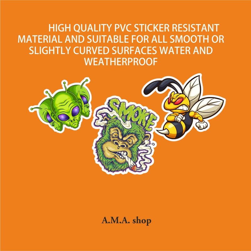 AMA SHOP Sticker Shaped START THE ENGINE turn on the