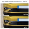 Pair Front Fog Light Lamp Eyebrow Trim Glossy Black for