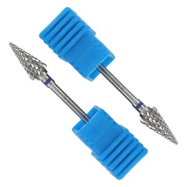 Healeved Nail Art Tools Kit 2pcs Drill Bits Cuticle Drill Pedicure File Bits Tungsten Steel