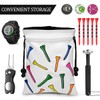 PU Golf Ball Tennis Ball Storage Pouch Ball Bag Golf