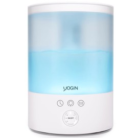 YOGIN Humidifiers for Bedroom Large room,Top fill 2.5L Ultrasonic cool mist Humidifiers for Baby Nursery and Plants,Up to 24 Hours, 24db Quiet,Night Light, Auto Shut Off, Easy Clean Humidifier