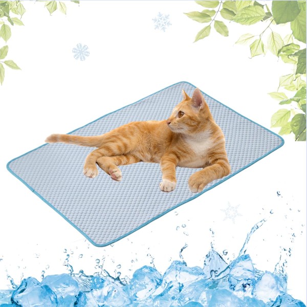 LEZUAN Cooling Mat Dogs, Washable Cooling Blanket Cats, Summer Self-Cooling