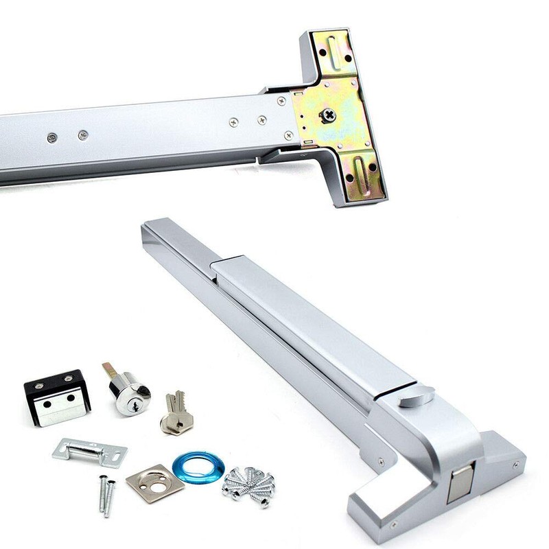 DONSU Door Push Bar Panic Outside Heavy Duty Commercial Rim