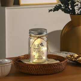 SAHIJE Thoughtful Gifts for Daughter-in-Law from Mother-in-Law – Birthday, Christmas, Wedding Gift-Mason Jar Night Light Home Décor Lamp