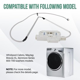 Hututimo W10810403 Washer Lid Lock Assembly Compatible with Whirlpool Cabrio Kenmore Series 600 700 Maytag Bravos XL Replace AP5984435 PS11722981 W10787878