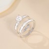 Mameloly 1.2ct Engagement Rings for Women Princess Cut Bridal Set