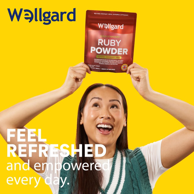 Wellgard Super Reds Powder, Ruby Powder, Vitamins, Minerals, Fruits, Botanicals,