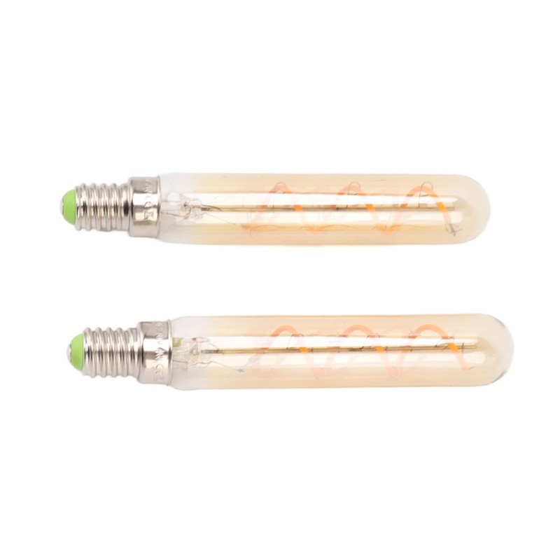 2 PCS E14 LED Light Bulb 3w Golden Tubular Bulb
