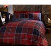 Rapport Home Argyle Tartan Red King Duvet Set