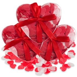 3 Piece Bath Hearts with Heart Shaped Bath Confetti
