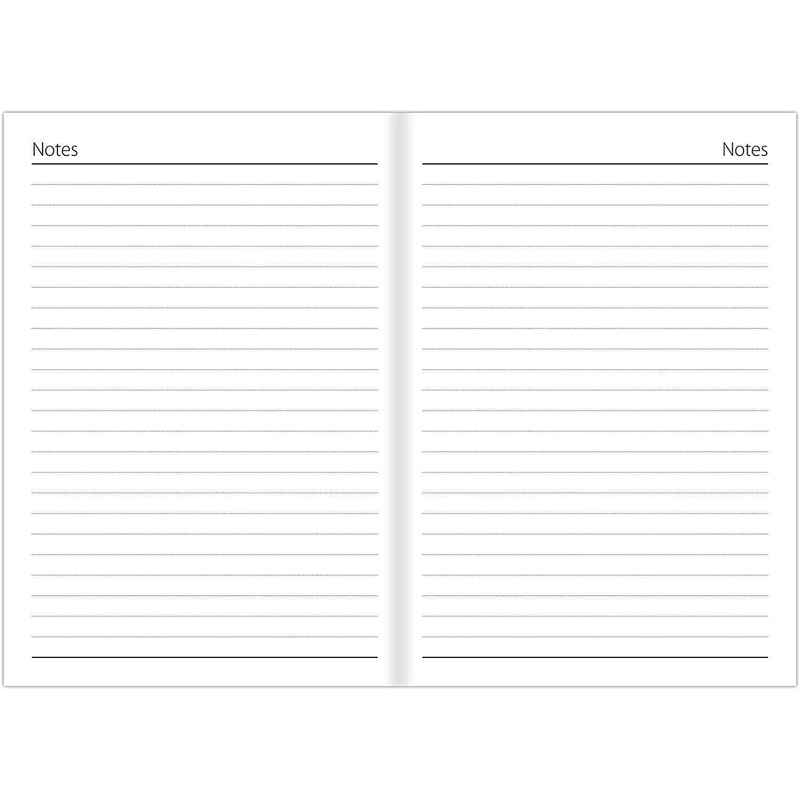 Orbitron 2025 A4 A5 A6 Day A Page Padded Hardback