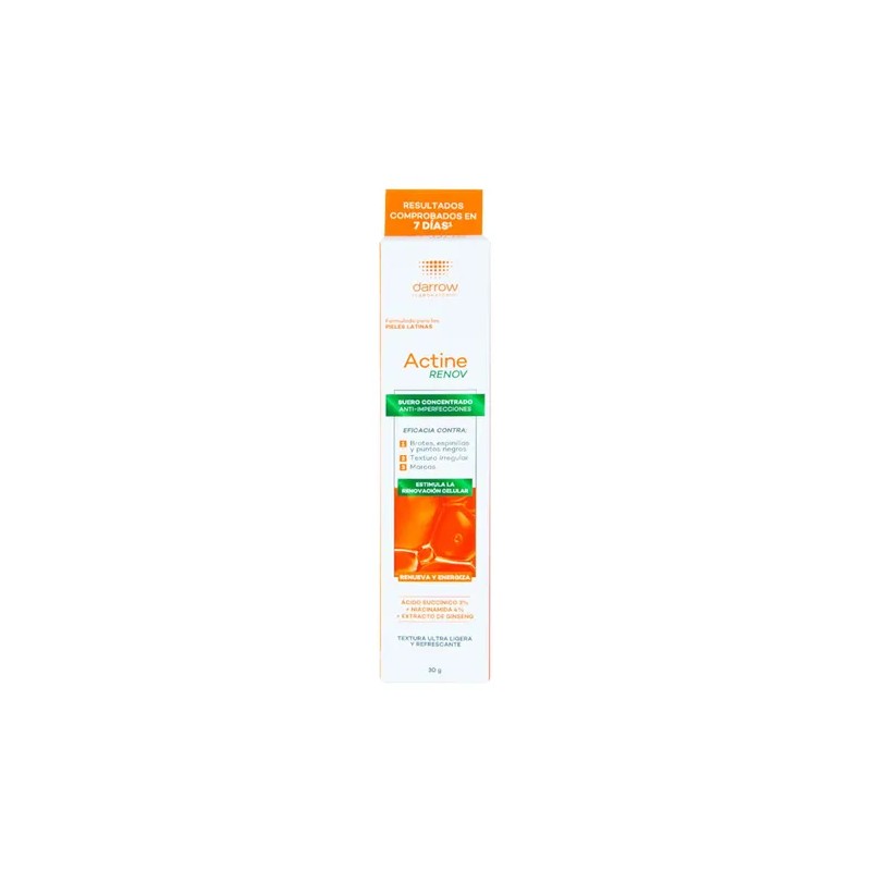 Darrow Actine Concentrado Renovador Piel Grasa Acné 30ml