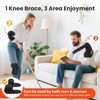 FlareMore Cordless Heated Knee Massager with Vibration, Heated Knee Brace