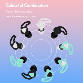 etoper Earplugs for Sleep Noise Reduction Soft Silicone Earplugs, Ear Plugs for Sleeping Noise Cancelling, Reusable Hearing Protection Earplugs for Noise Sensitivity, Sleep,Snore (White)