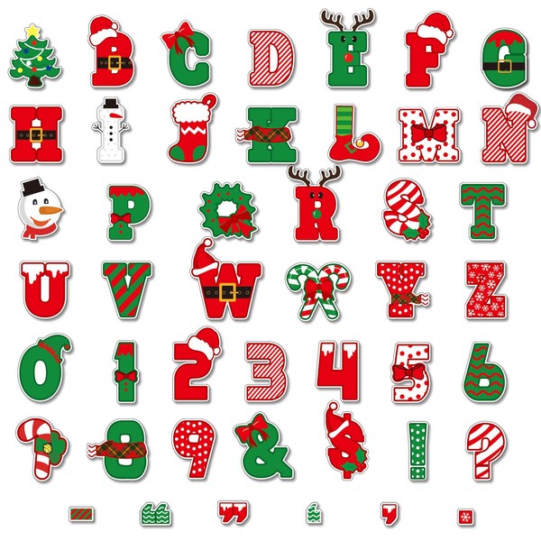 Whaline Christmas Letters Combo Pack Set Cute Xmas Big Font