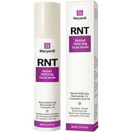 Retinol 0.5% Facial Serum with Niacinamide & Tranexamic Acid, Hydrating Night Serum for Skin Renewal & Improved Texture - Korean Skin Care, 2 Fl Oz (60ml)