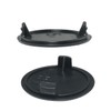 ITROLLE 20PCS 35mm Black Hinge Hole Cover Hinge Cover Cap