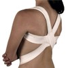 Posture Support Shoulder Brace for Back Alignment, White, Small
