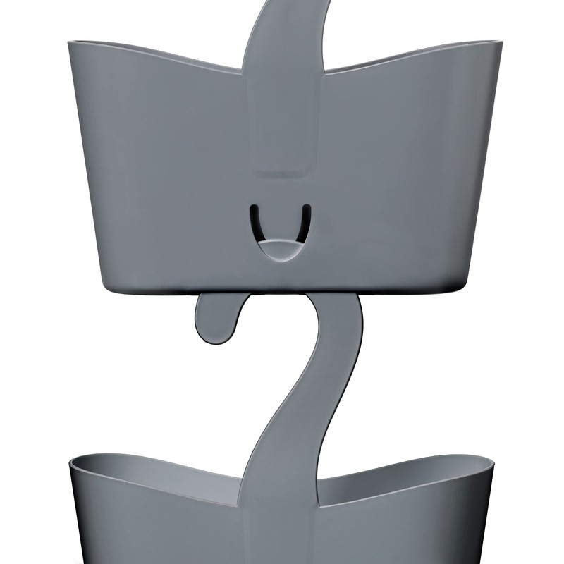 TATAY Shower Basket with Hooks, Polypropylene, Multi-Function Basket, Allows You