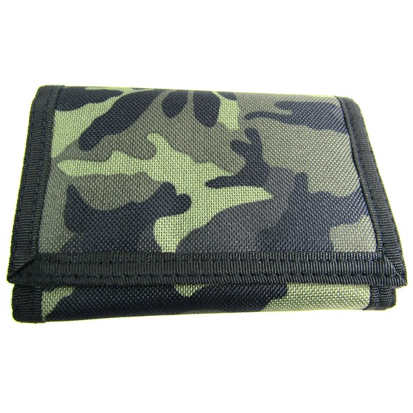 Mens Boys Camouflage New Canvas Wallet Coin Pouch Credit Card