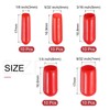sourcing map 50pcs Round Rubber End Caps Protective Caps 3mm