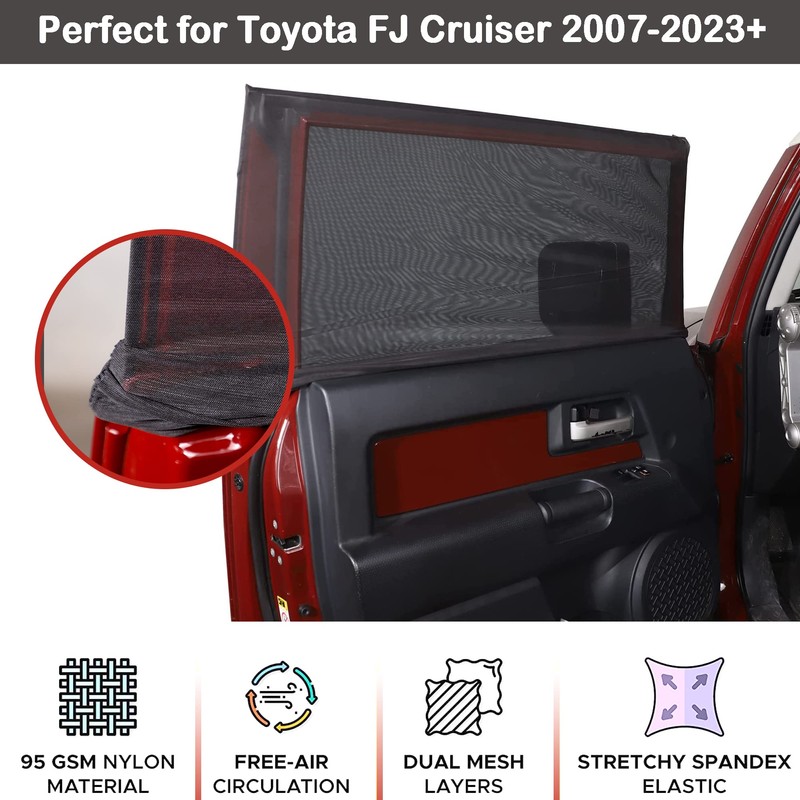 LLKUANG 100% Protection from Bugs for Toyota FJ Cruiser 2007-2021