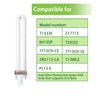 Dameiol (2 Pack) 13W Type E Replacement Tube Light Bulb