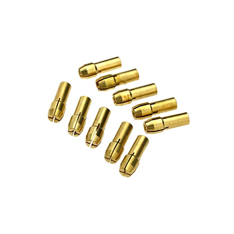 Be In Your Mind 10pcs 0.5-3.2mm Brass Drill Chuck 5mm