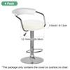 M METERXITY 4-Pack Bar Stool Covers Round, for 12-14 Inch