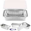 encase 50 x Large Aluminium Foil Food Containers and Lids